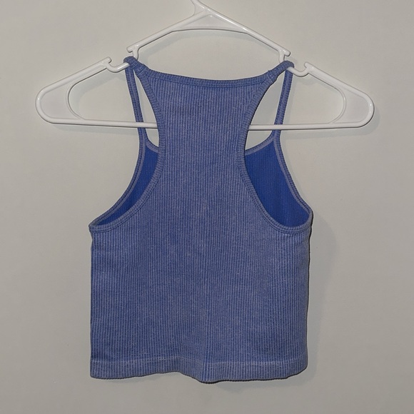 Ribbed high neck tank top - Picture 2 of 3